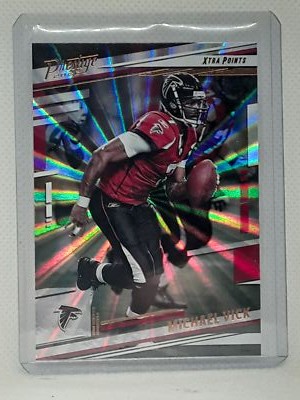 Michael Vick 2022 Prestige Xtra Points Sunburst - #19 - Atlanta Falcons