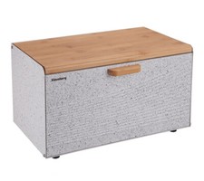 Brotbackform,Stahl und Holz,Brotbehälter,Modern,Schneidebrett,Beidseitig KB-7466