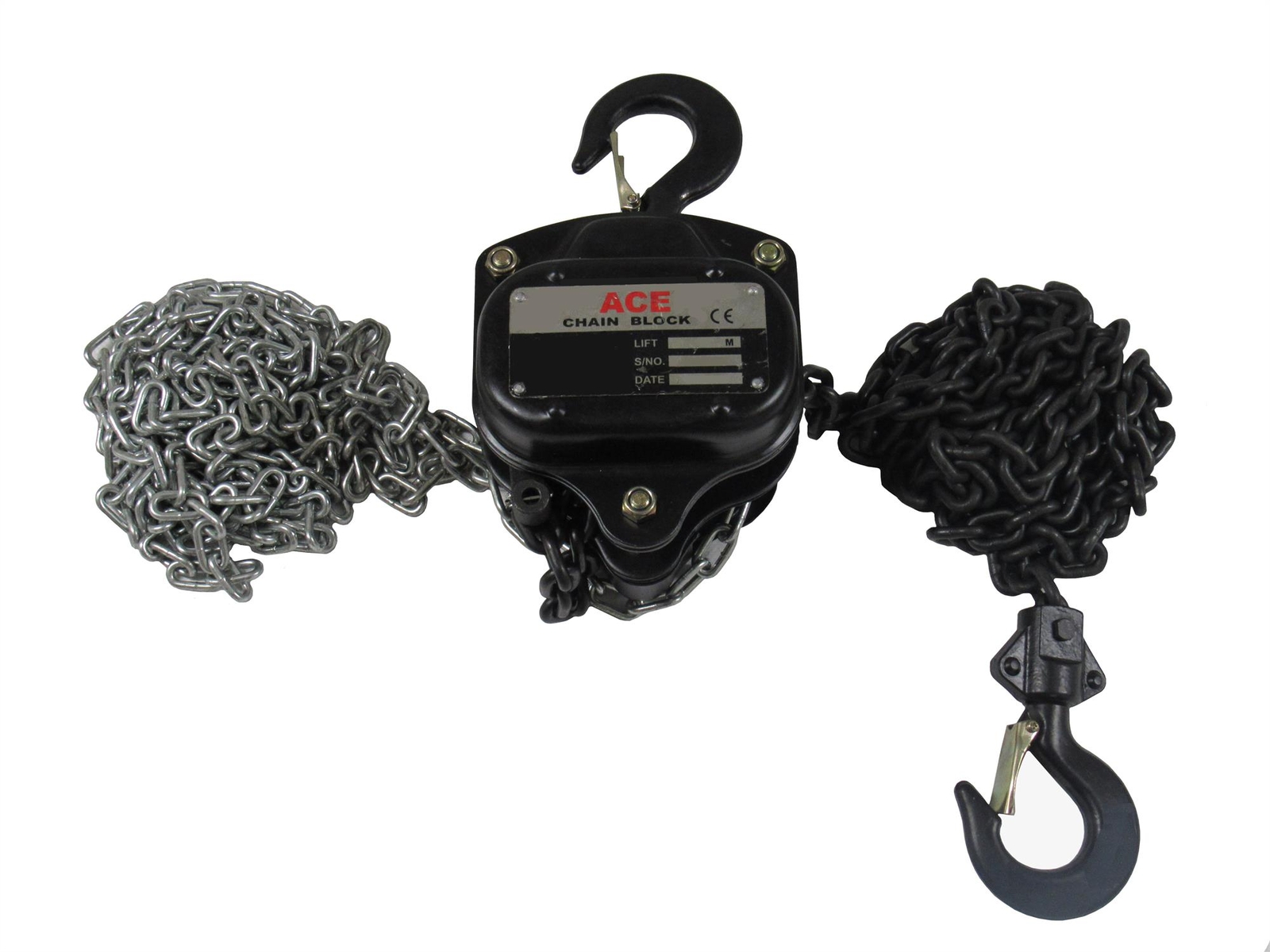 Lifting Chain Hoist Block Tackle 0.5 Ton 3M (500KG Pulley Manual Winch)