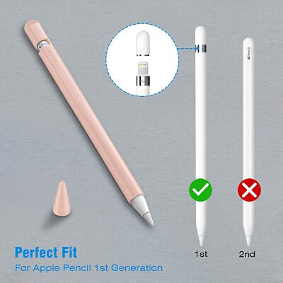 Silicone Pen Grip Sleeve For Apple Pencil 1st & 2nd Gen – Anti-Slip Comfort Grip For Drawing & Writing – Scratch Resistant Case