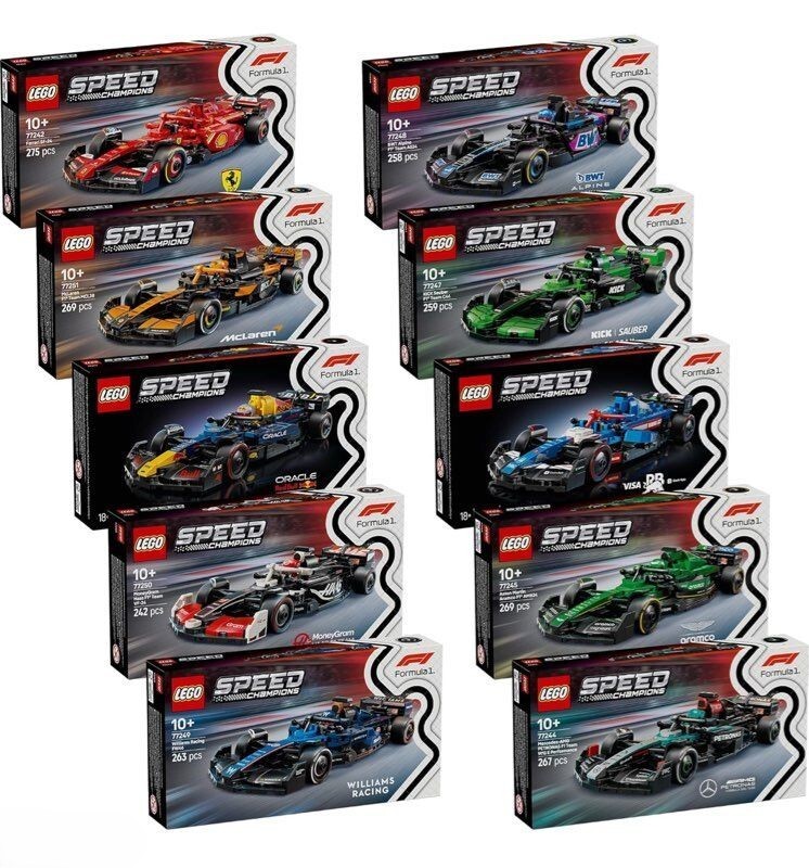 Lego Speed Champions Ultimate Formula 1 Collector's Pack (10 Sets