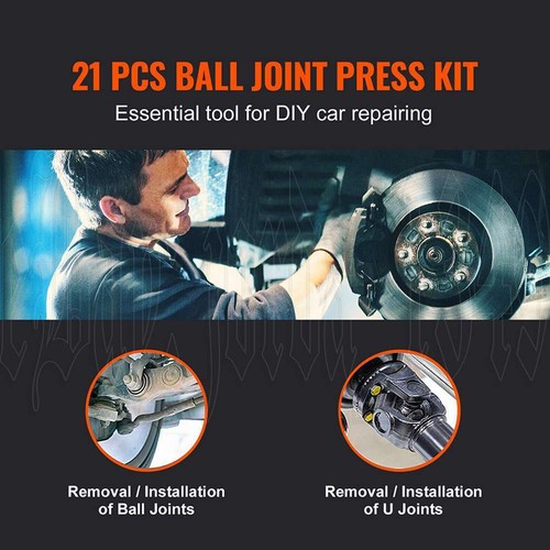 21Pc Ball Joint Remover Tool Kit Press Auto Repair Install Adapter Set Service - Picture 11 of 12