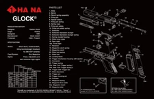 11”x17" Glock Gun Cleaning Mat-----Stitched edges (US Seller) 