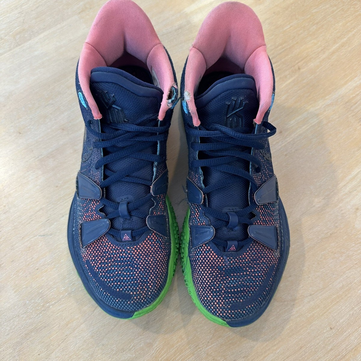 Nike Kyrie 7 Midnight Navy Blue Green Men display picture 1