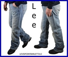 Jeans larghi da uomo lee pantaloni a gamba larga hip hop rap baggy skate w30 w31