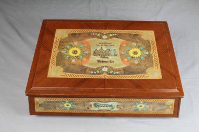 Vintage Blechdose - Meßmer Tee Teedose aus Blech + div. Frankfurt Ansichten /346