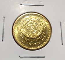 50 ANIVERSARIO ASOCIACIÓN NUMISMÁTICA MÉXICO BRONCE PEQUEÑA MEDALLA CASA DE MONEDA