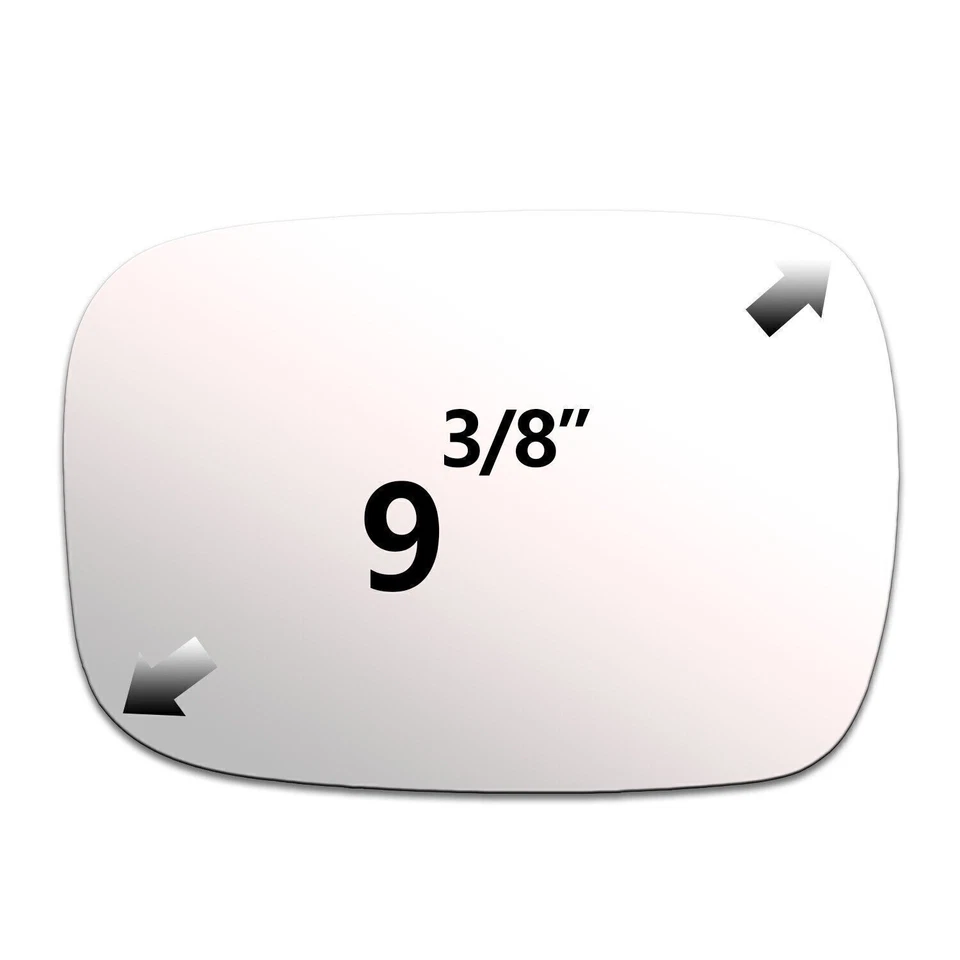 Reemplazo de cristal espejo retrovisor para Dodge B150 B250 B350 D250 1981-94 lado derecho plano 2216 Foto 2 de 4