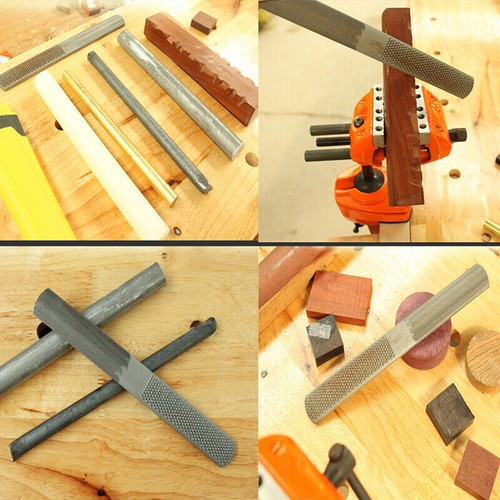 4 in 1 Carbon Steel Rasp File Carpentry Woodworking Wood Carving Hand Grinding - Picture 6 of 9