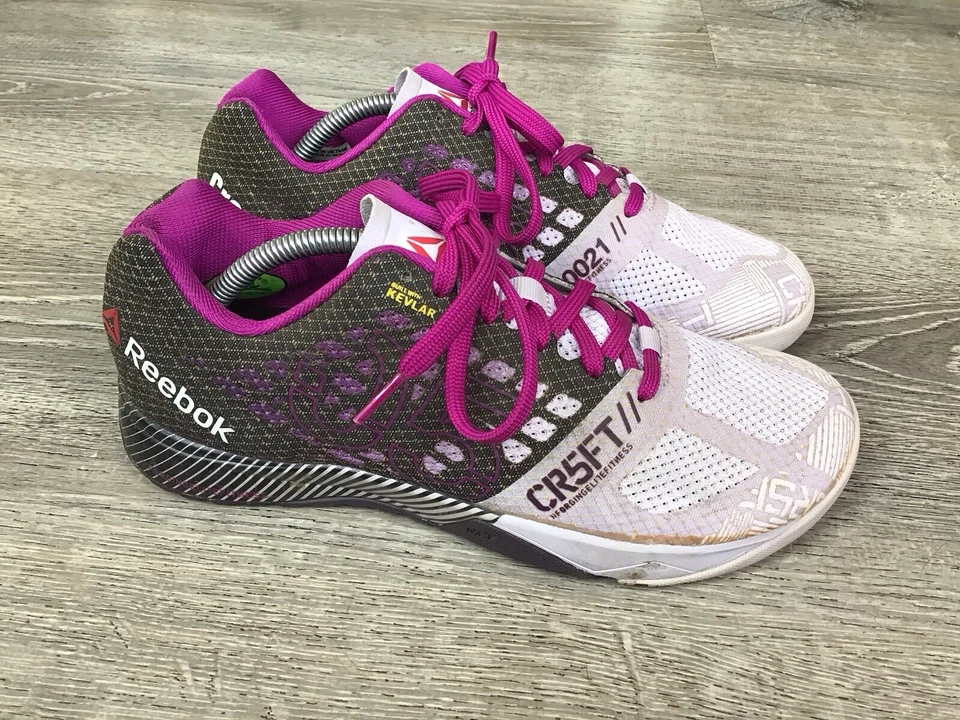 Reebok Women’s Size 9 Shoes CrossFit Nano 5.0 Training Shoes Pink Purple M49798 - Image 2 of 4