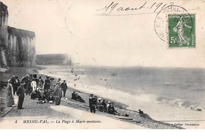 76 .  Nr. 202687 .   MESNIL - VAL . LA PLAGE A EBBE ANSTEIGEND