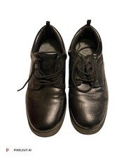 Boys Wonder Nation size 1 Black dress shoe