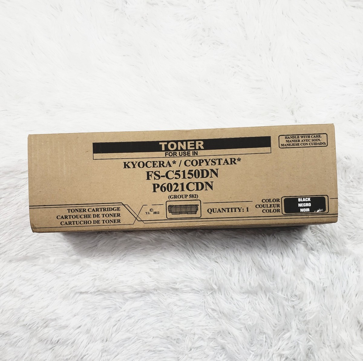 TK-580BK 1T02KT0NL0 Black Toner +Waste Box For Kyocera FS-C5150DN,P6021CDN -3.5k