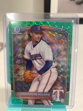 2025 Bowman - Chrome Prospects Alejandro Rosario #BCP-125 Green Geometric...