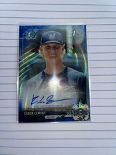 2017 Bowman Chrome Caden Lemons Blue Wave Auto /150