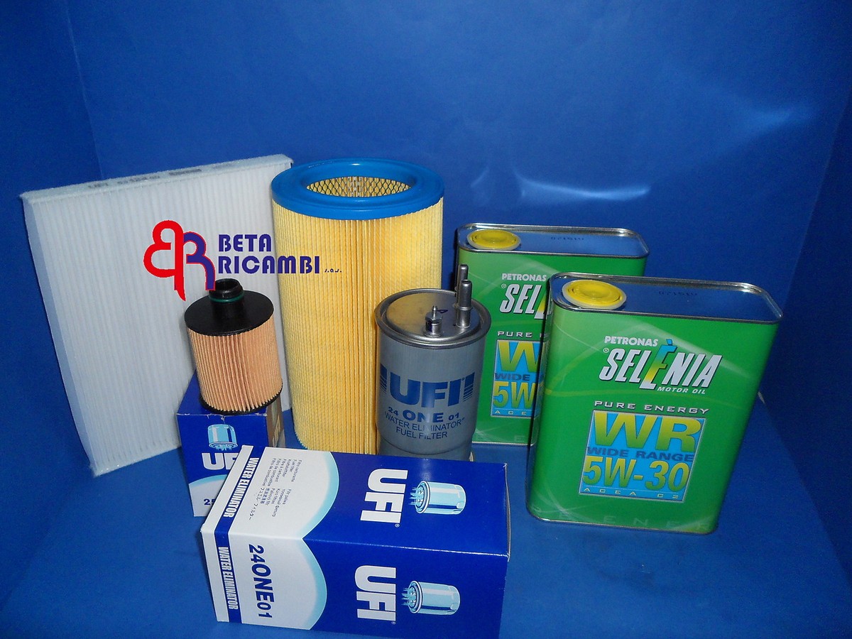 KIT TAGLIANDO FILTRI UFI 5LT OLIO SELENIA 5W30 FIAT BRAVO 1.6 2.0 MULTIJET - Foto 9