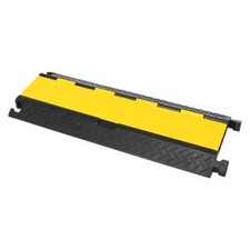 Heavy Duty Cable Protector- 3 Channel | Traffic Indoor Outdoor Protection Ramp