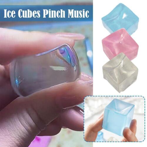 Mini Ice Block Stress Ball Toy Anti Stress Cube Squeeze To`~ Simulation Ic FAST