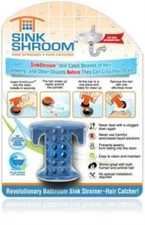 SinkShroom® Blue The Hair Catcher That Prevents Clogged Sink Drains by TubShroom