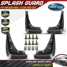4x Splash Guards Mud Flaps Mudguards for Mercedes-Benz W205 S205 C43 AMG C63 AMG