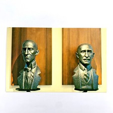 Postcard Ohio OH Wilbur Orville Wright Statue Air Force Museum 1970s Chrome