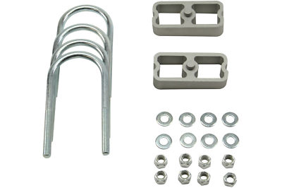 Belltech 1'' Lowering Block Kit, U-Bolts & Hardware (W/2 Degree Taper)