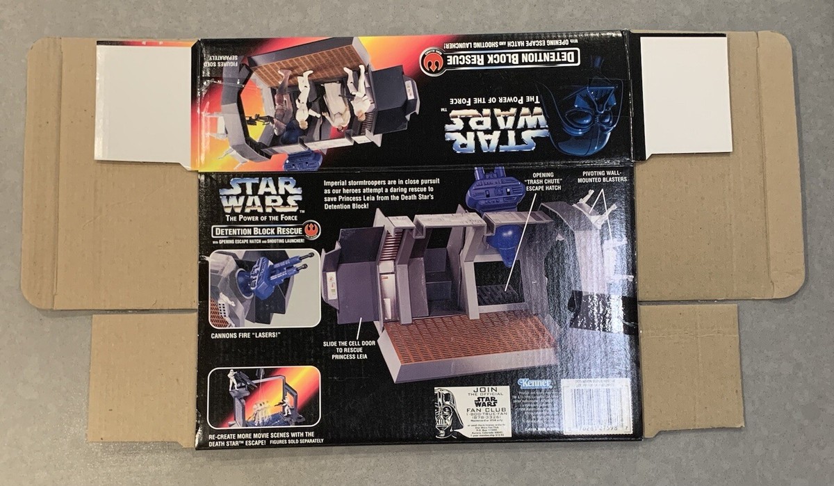 EMPTY BOX: 1996 STAR WARS - Power of the Force - DETENTION BLOCK