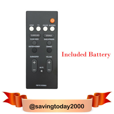 FSR78 ZV28960 Replaced Remote For Yamaha Sound Bar--Included Free