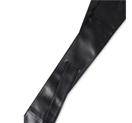 INC International Concepts sash women's wide belt- Black -One size - Picture 6 of 8