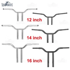 Rise 12" 14" 16" Drag T Bar For Harley Sportster Dyna Softail Touring Road King