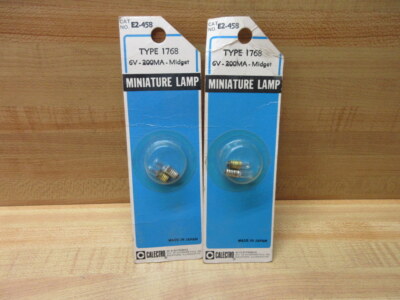 Calectro 1768 Miniature Lamps Light Bulbs E2-458 (Pack of 4)