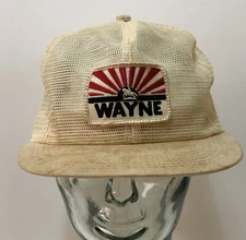 Vintage WAYNE FEED Trucker's Hat with Patch - K BRAND K Products - USA
