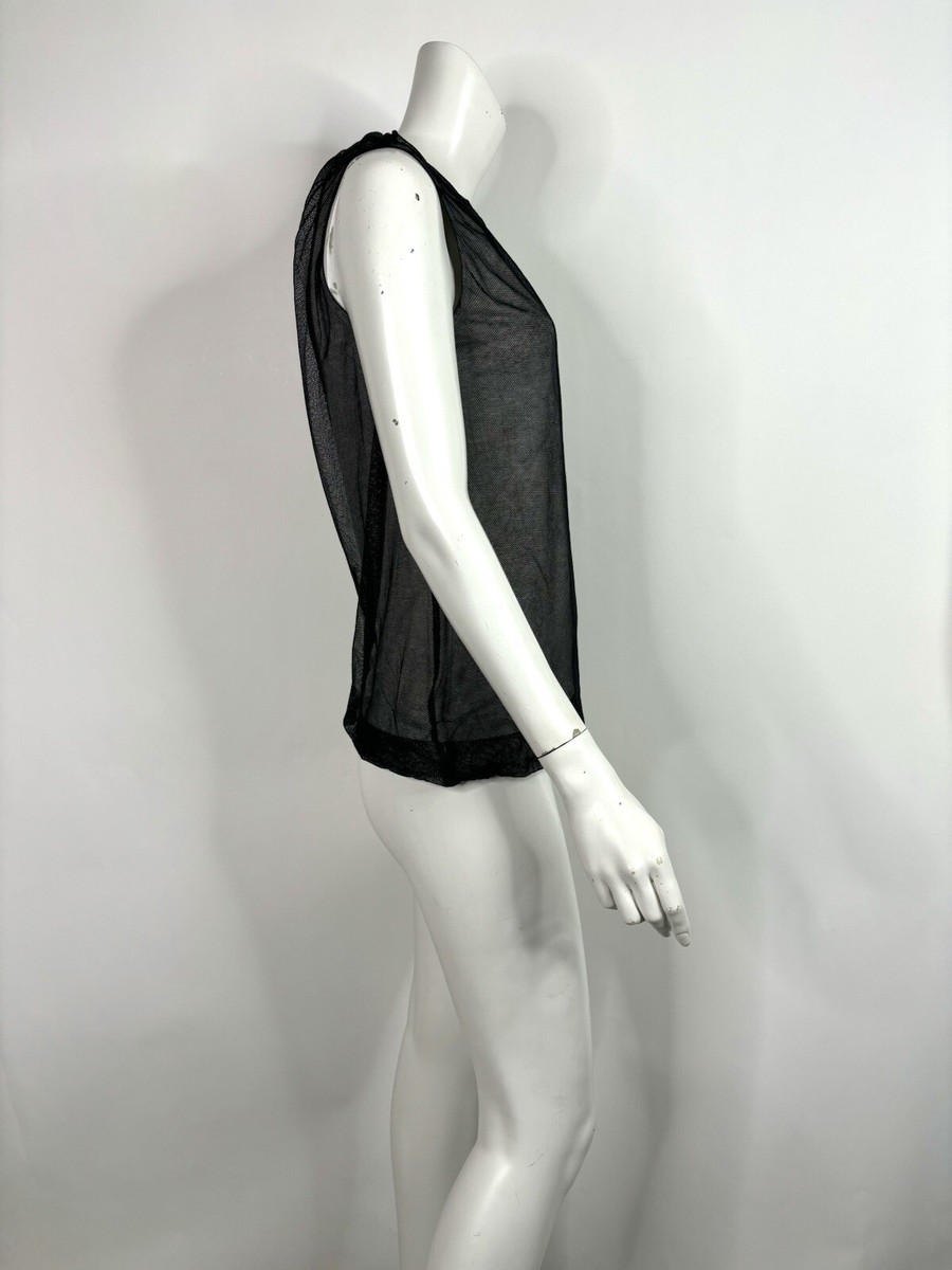Vtg MAISON MARTIN MARGIELA BLACK MESH MISS DEANNA TOP M | eBay