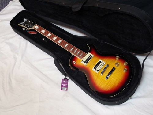 DEAN Thoroughbred X Flame Maple electric GUITAR Three Tone Burst - TBX w/ Case