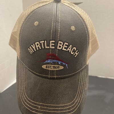 Myrtle Beach South Carolina Snapback Trucker Ball Cap Hat EST 1938 LH