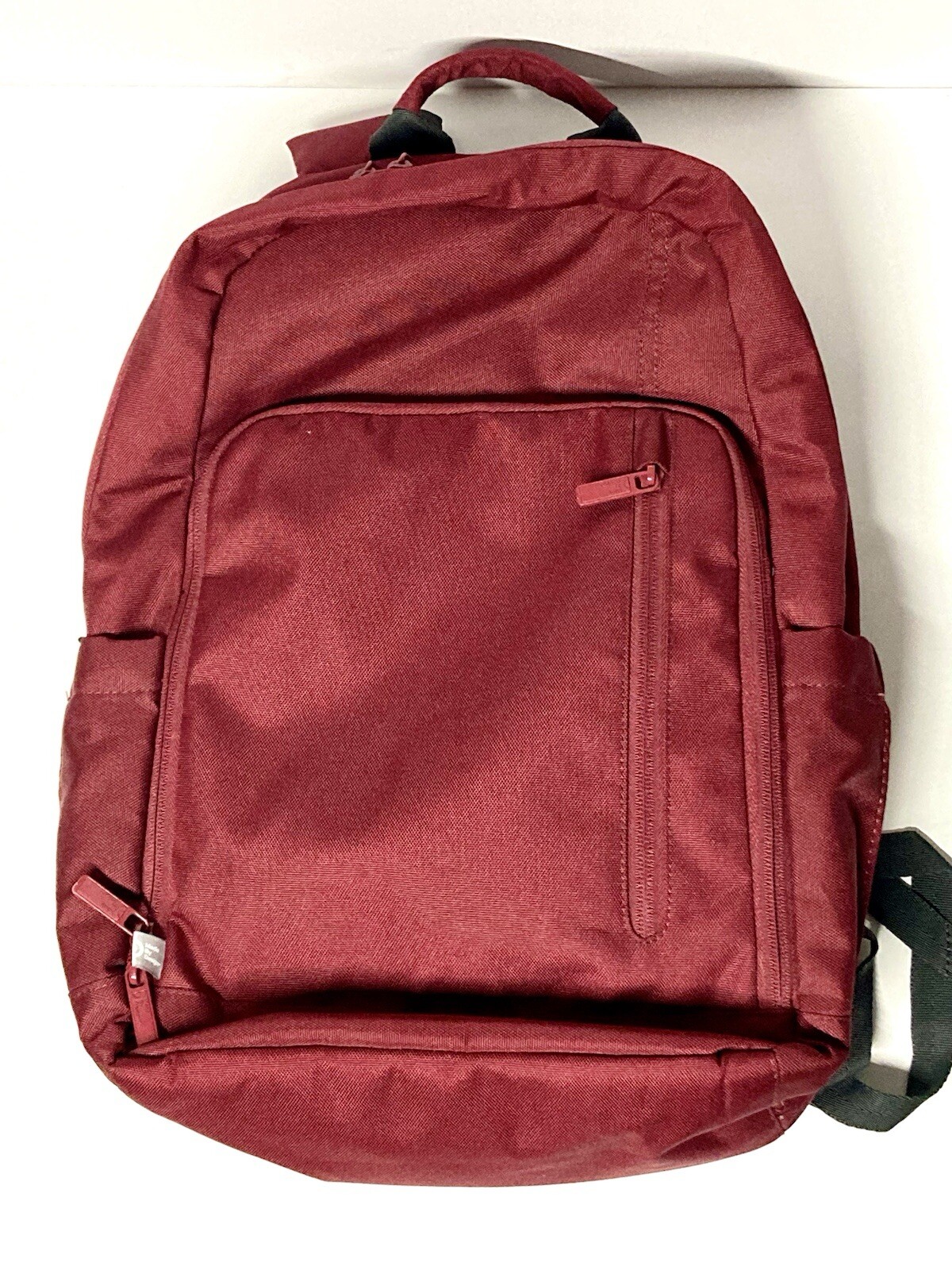 Flat Top Basic Red Backpack Everyday Carry-On Bac… - image 1