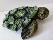 Aurora Plush Sea Turtle Baby 6" Stuffed Animal Toy Velvety Green Soft Realistic