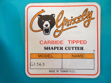 GRIZZLY - #G1563 OGEE PANEL RAISING SHAPER CUTTER - CARBIDE TIPPED - 1 1/4" BORE