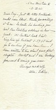 Alice Toklas signed letter 1946 re Gertrude Stein just after Stein's death