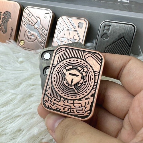 Push Card Fidget Slider EDC Fidget Slider Magnetico Metallo ADHD Anti Stress Giocattoli - Foto 14 di 39