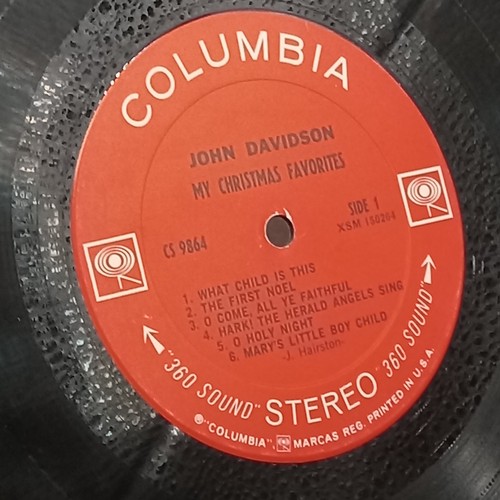 JOHN DAVIDSON My Christmas Favorites LP 33 1/3 Vinyl Album Stereo 360 Sound - Picture 12 of 13