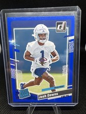 2023 Panini Donruss - Rated Rookie Josh Downs #345 Press Proof Blue (RC)