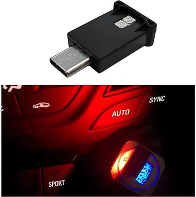 USB Type C LED Ambient Light with 8-Color RGB Dynamic Gradient, A Color: 1 PCS