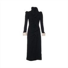 Gucci 17 years Wool Dress 36 Ladies' Black  479965 Bijou