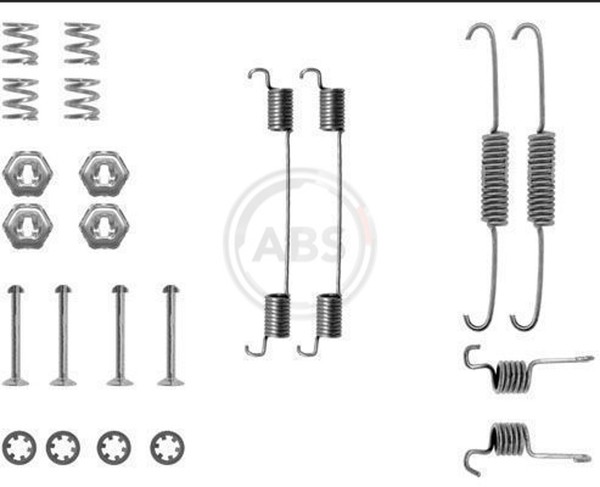 A.B.S. ZubehöRsatz Bremsbacken 0674Q FüR Fiesta Courier Ford F3L GFJ 3 F5L FVD-image