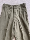 TROUSERS FIELD WOOL SERGE OLIVE GREEN-108 SMALL SHORT M-1951 Army Military Korea — photo 2