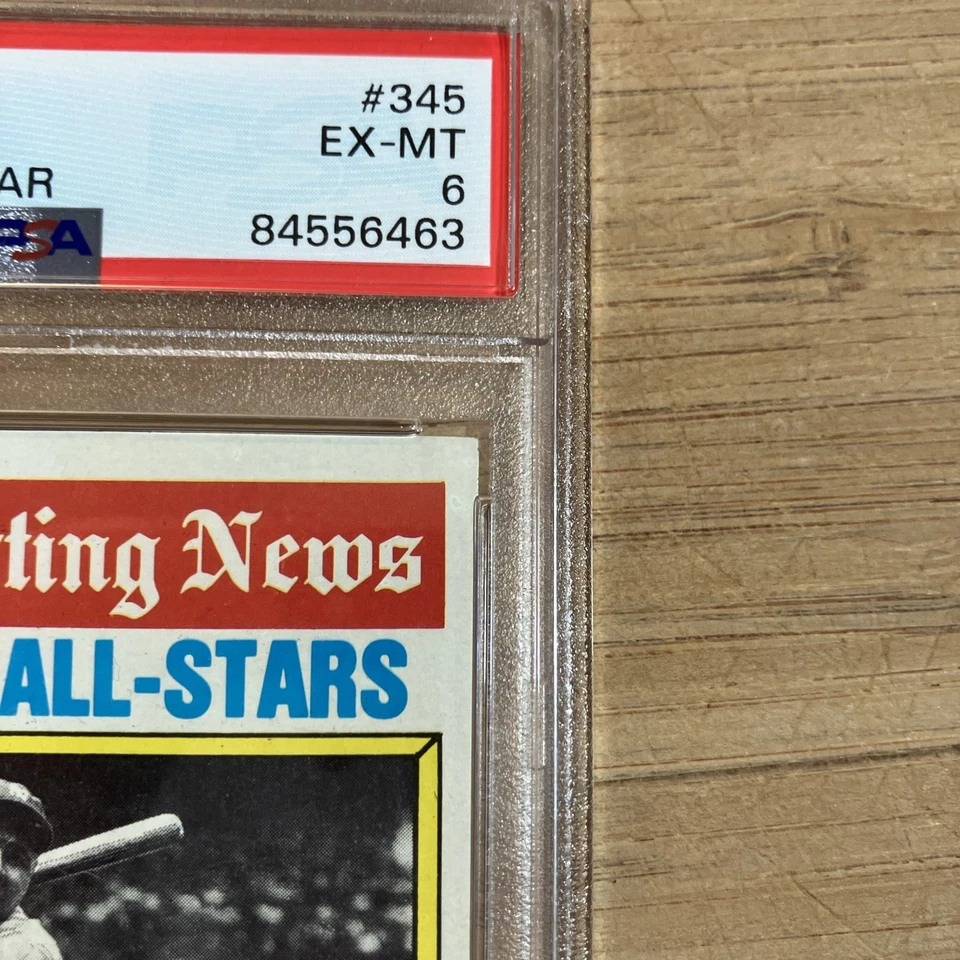 1976 Topps BABE RUTH #345 PSA 6 EX-MT GOAT HOF Yankees NICE Vintage Undergraded - Image 4 of 4