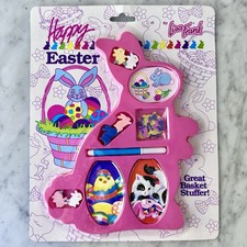 Vintage 90  s Lisa Frank Easter Basket Stuffers Stickers
