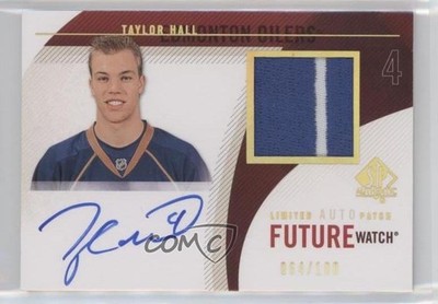 2010 SP Authentic Future Watch Limited Taylor Hall RPA Rookie Patch Auto RC 5ui