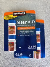 Kirkland Signature Nighttime Sleep Aid, 2 x 192 Tablets NEW SEALED